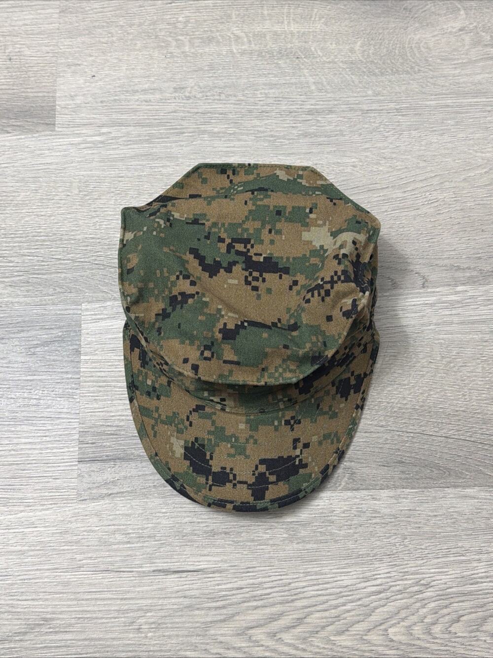 Small - US Marine Corps Woodland MARPAT Garrison Cover Cap Patrol Hat USMC MCCUU